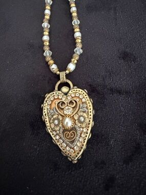 Michal Golan Golden Heart Necklace